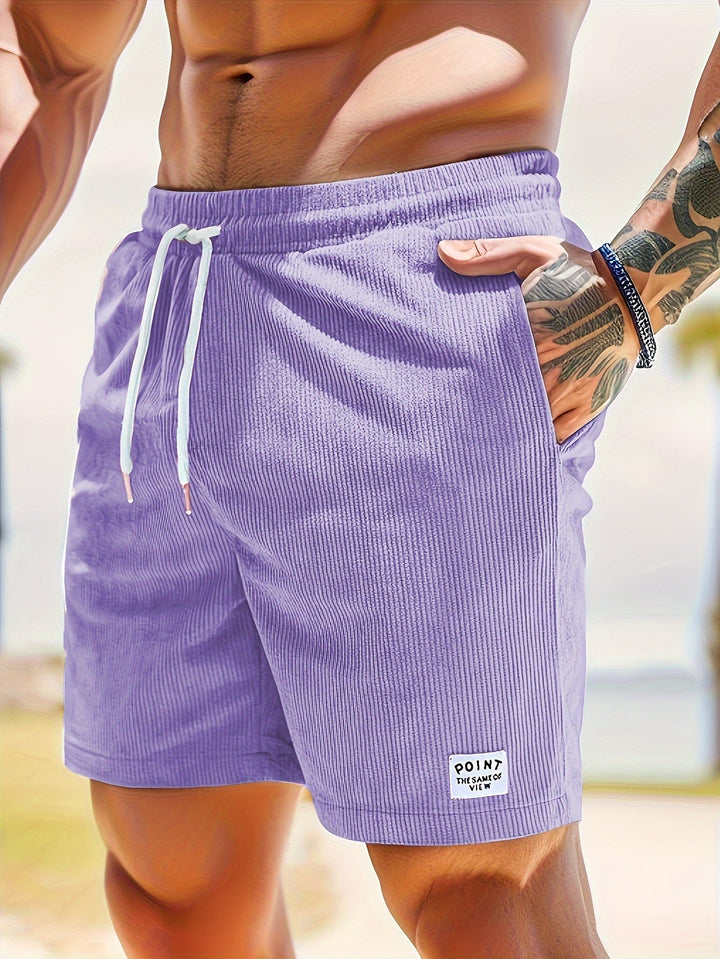 casual-polyester-shorts-with-drawstring-waist-and-ribbed-surface-6