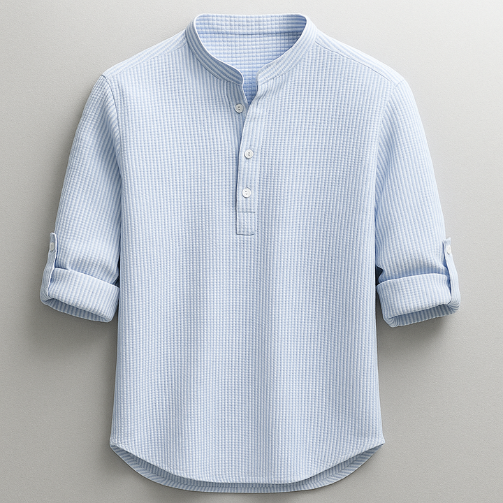 casual-shirt-with-band-collar-and-roll-tabs-2