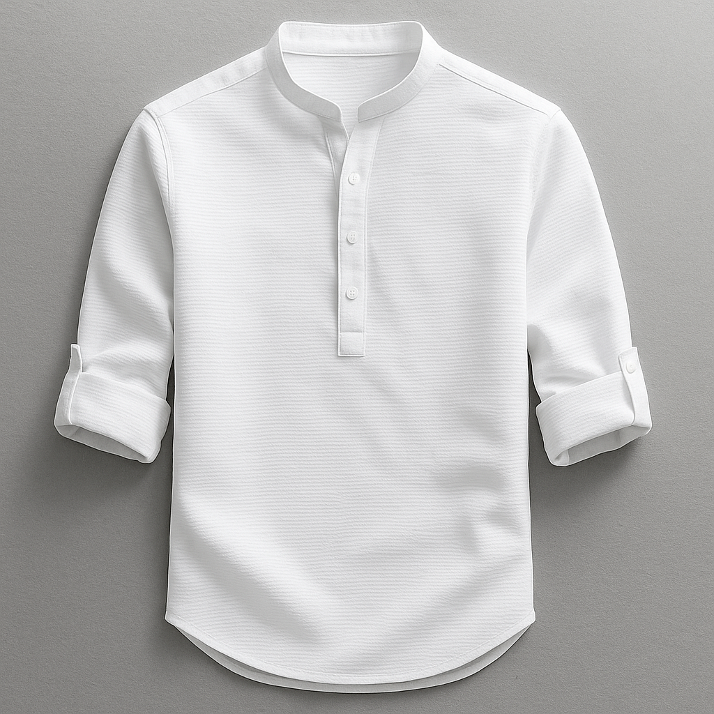 casual-shirt-with-band-collar-and-roll-tabs-5