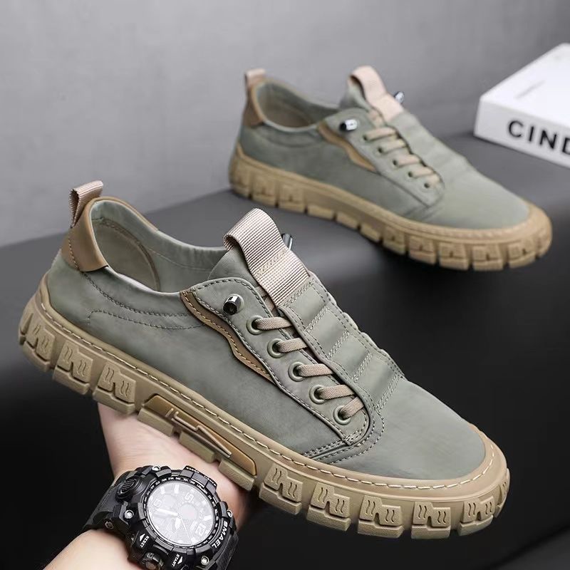 casual-synthetic-sneakers-with-lace-up-front-and-lug-sole-2