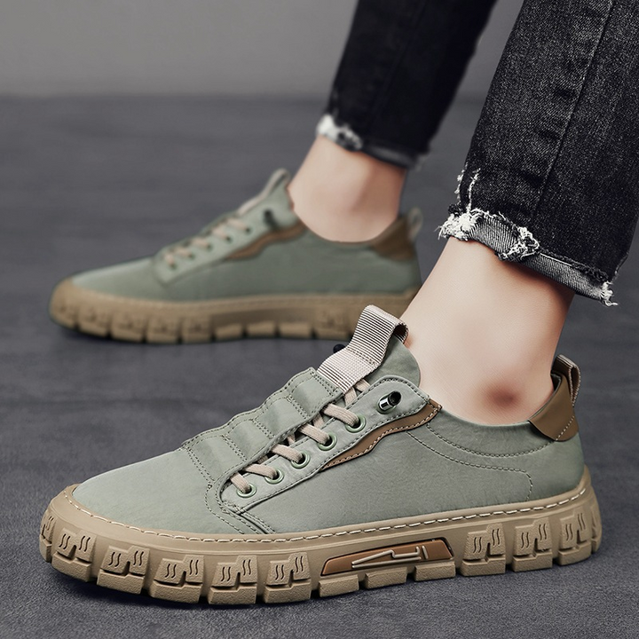 casual-synthetic-sneakers-with-lace-up-front-and-lug-sole-9