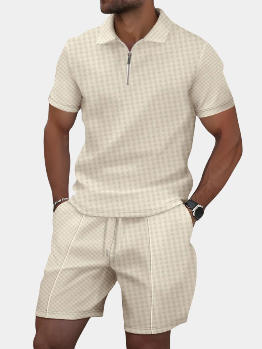 casual-two-piece-set-with-zip-polo-and-shorts-1