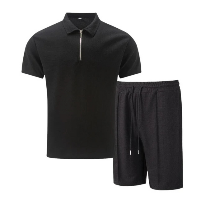 casual-two-piece-set-with-zip-polo-and-shorts-6