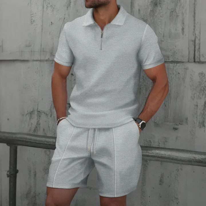 casual-two-piece-set-with-zip-polo-and-shorts-8