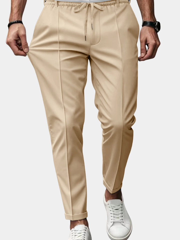 casual-woven-pants-with-drawstring-waist-and-tapered-leg-1