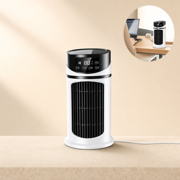 Personal 3-in-1 USB Desk Air Cooler, Humidifier & Fan