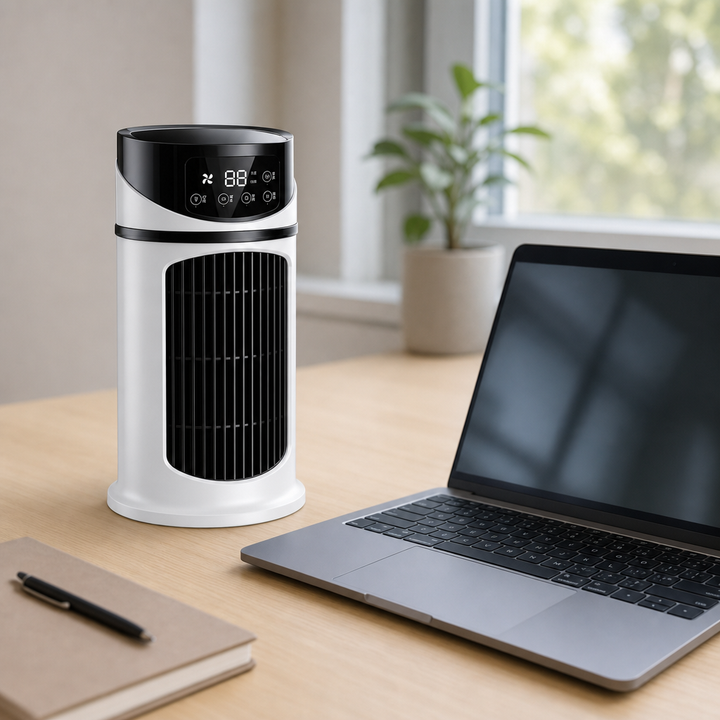 Personal 3-in-1 USB Desk Air Cooler, Humidifier & Fan