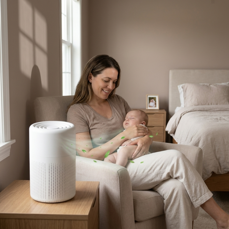 Portable True HEPA Air Purifier for Home & Office
