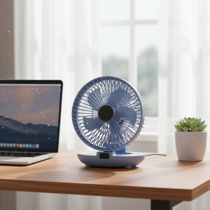 Cooling Blanket Oscillating Portable Fan Mesh Foldable