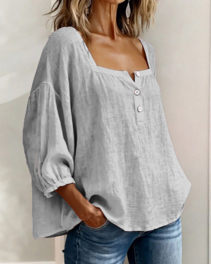 Georgia | Printed Three-Quarter Blouse