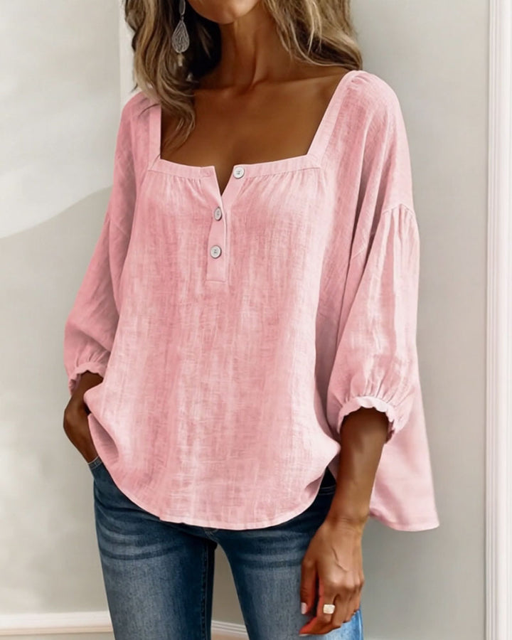 Georgia | Printed Three-Quarter Blouse