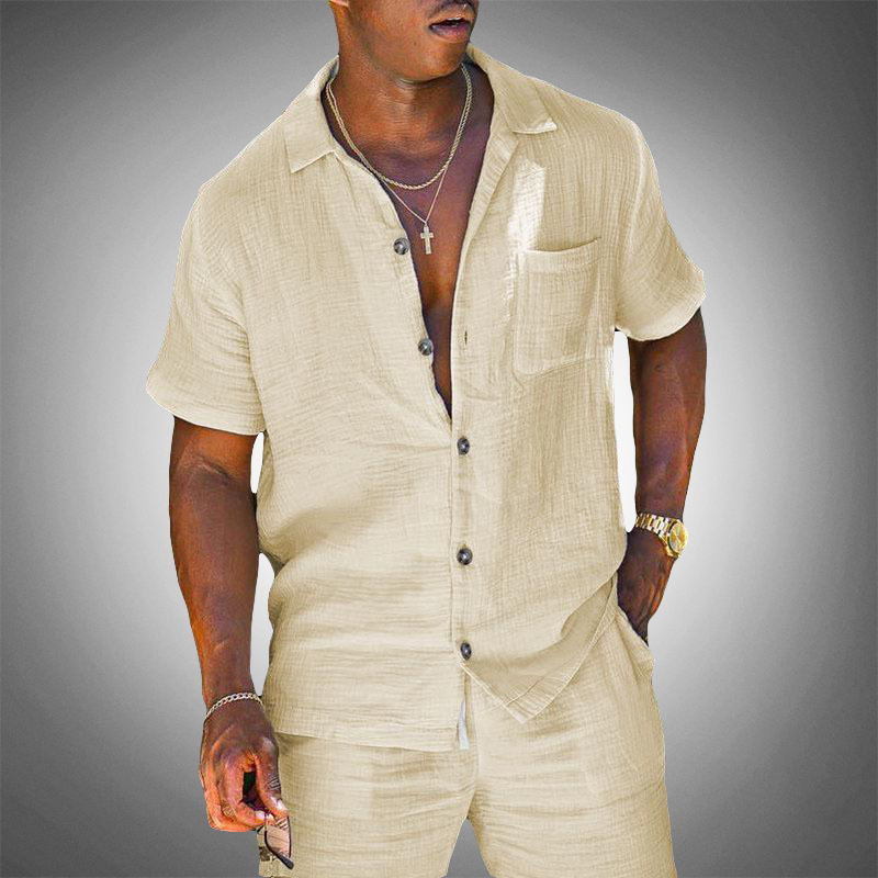 Cyrus | Button-Front Collared Two-Piece Set