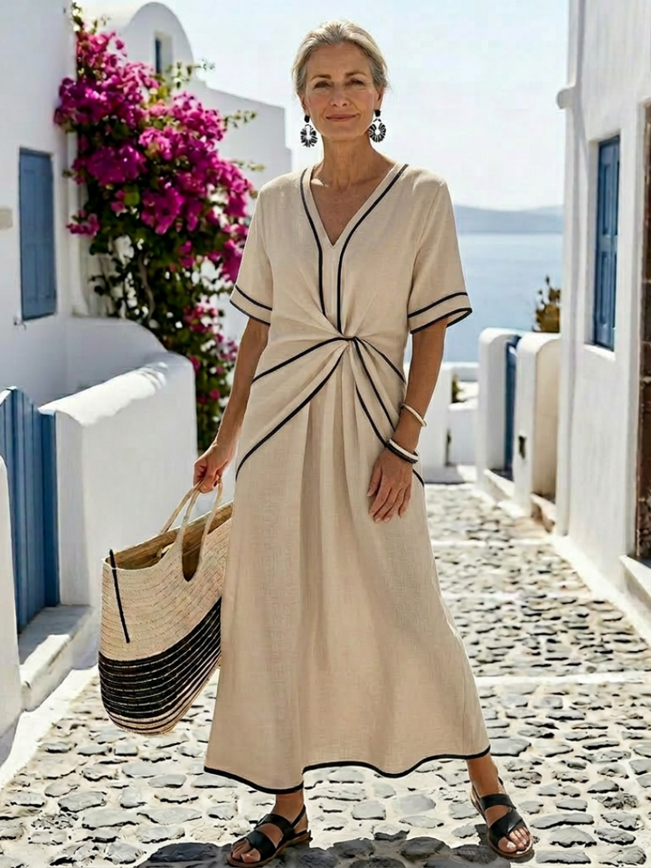 Honor | Short-Sleeve Midi Dress