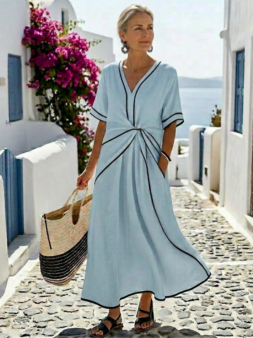 Honor | Short-Sleeve Midi Dress