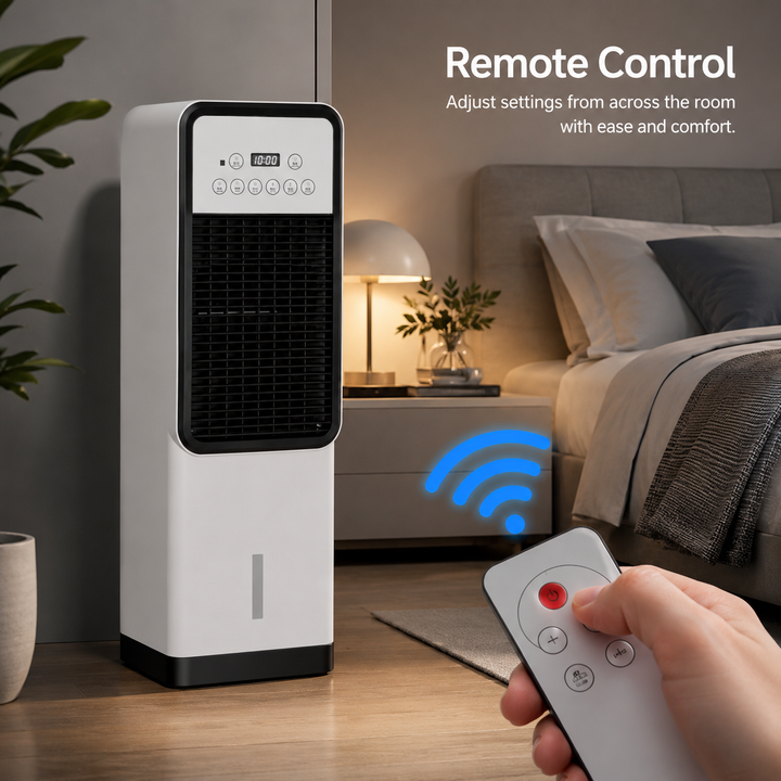 Dual-Mode Air Cooler & Fan, Heater - Portable Air Conditioner with Remote Control