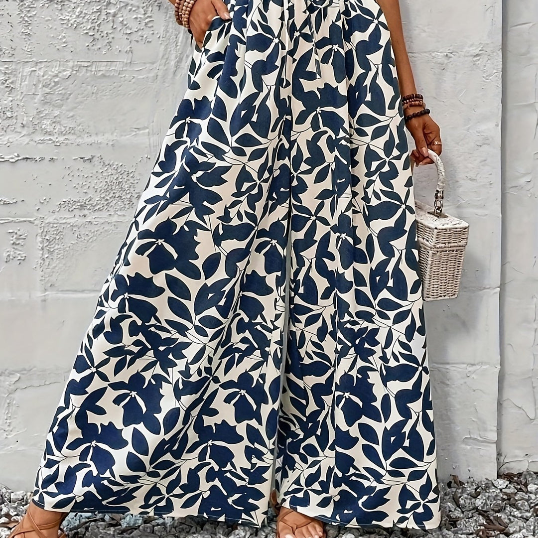 Lindsey | Women's Pants Wide Leg Flowing Elastic Waist Relaxed Fit Summer Casual Pants