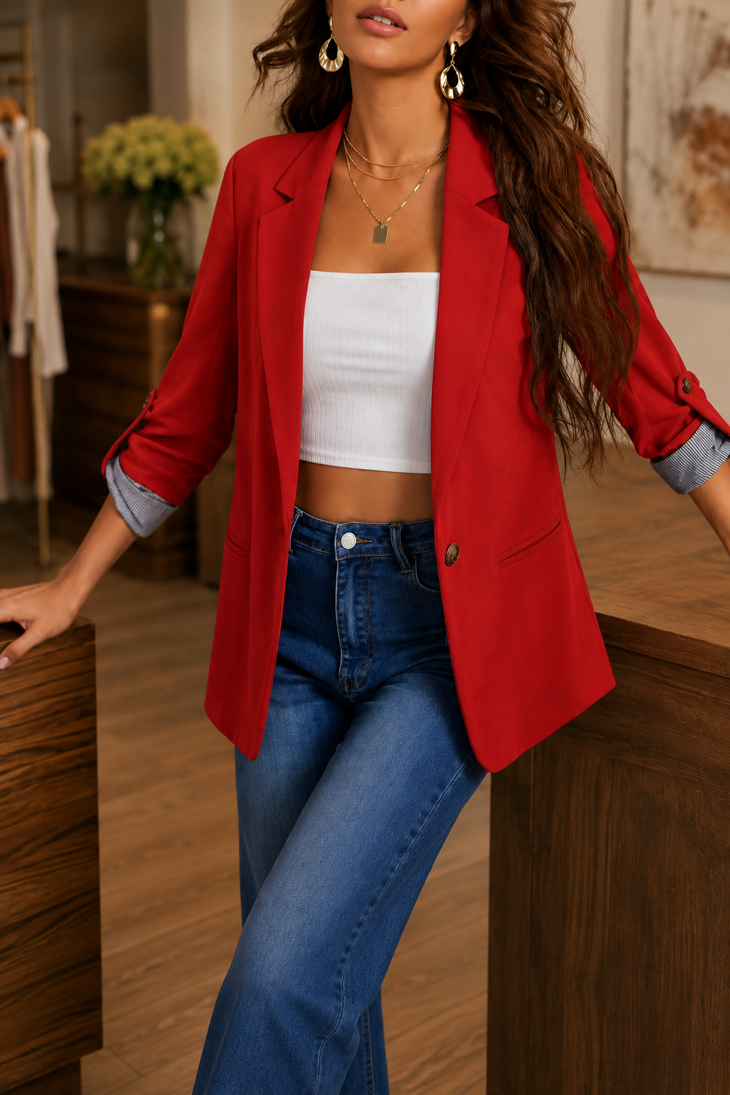 Woman wearing women&