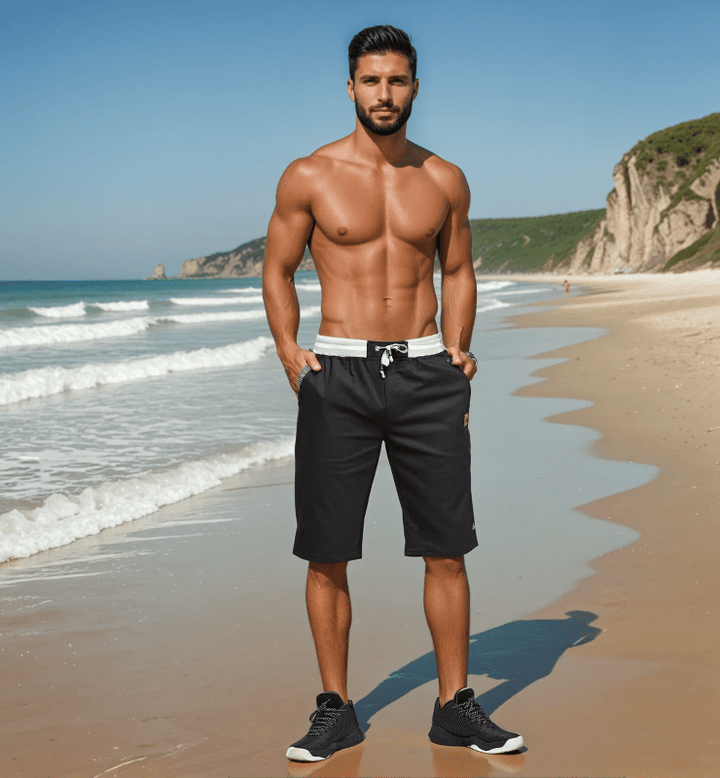 Yves | Striped Drawstring Shorts