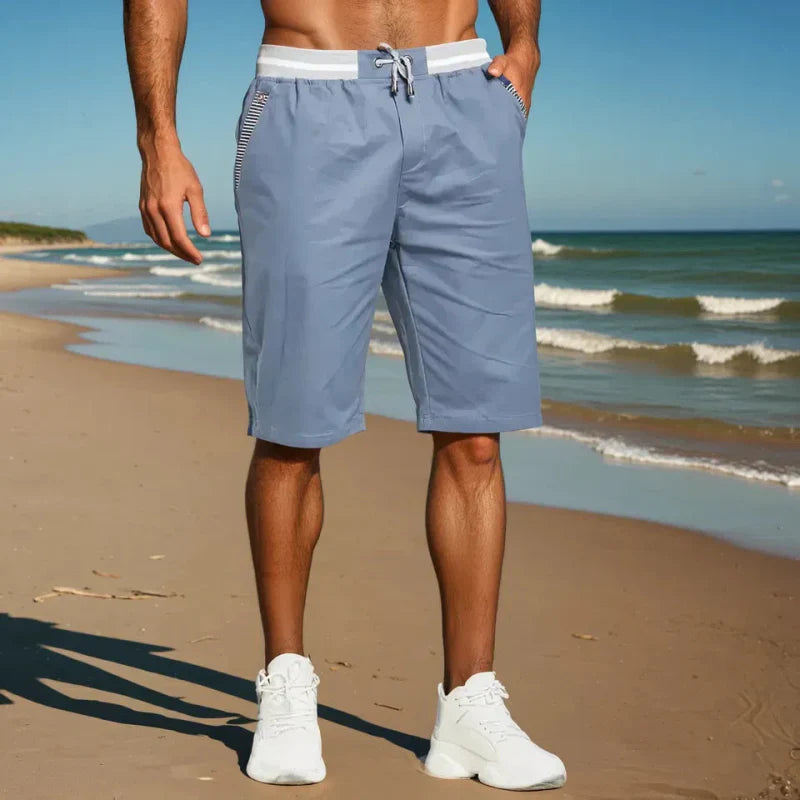 Yves | Striped Drawstring Shorts