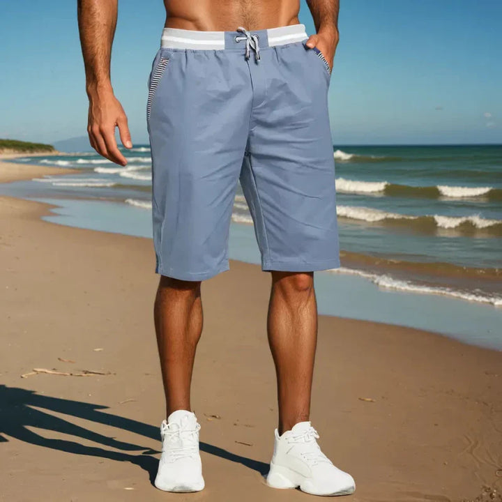 Yves | Striped Drawstring Shorts