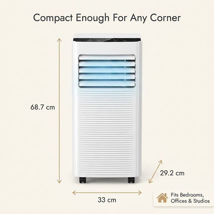 Mobile Air Conditioner – Portable 9000 BTU Air Con Unit with Dehumidifier & 24H Timer