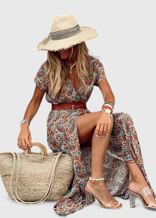 Emmeline | Printed Maxi Dress