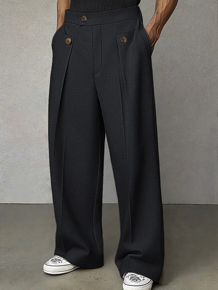 Joren | Polka-Dot Pleated Wide-Leg Trousers