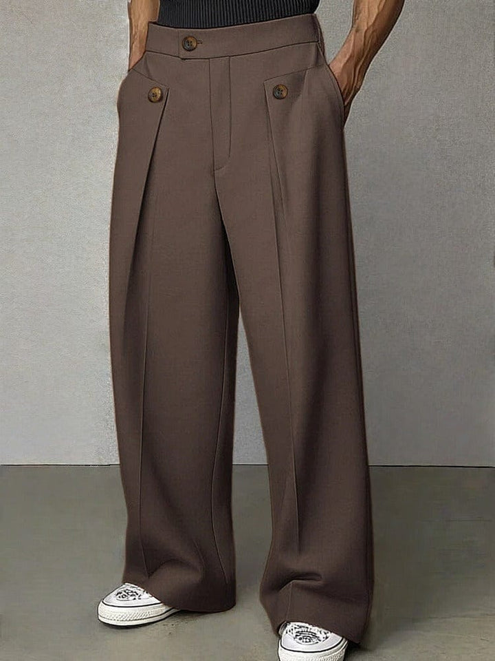 Joren | Polka-Dot Pleated Wide-Leg Trousers