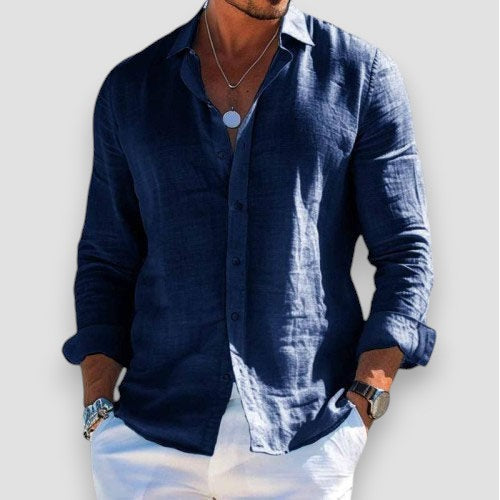 Clement | Button-Front Collared Summer Shirt
