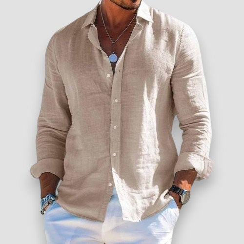 Clement | Button-Front Collared Summer Shirt