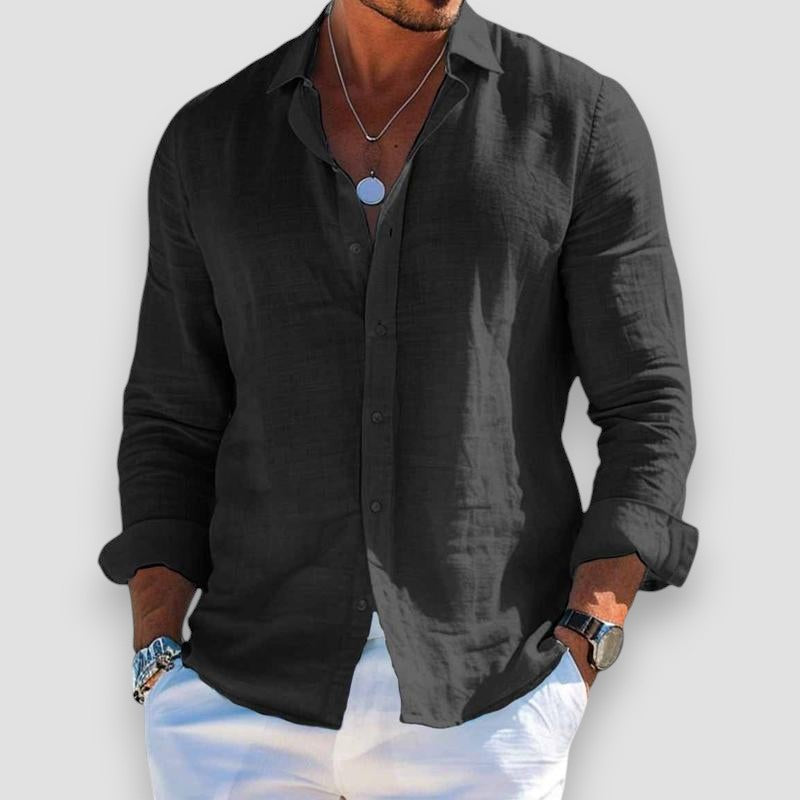 Clement | Button-Front Collared Summer Shirt