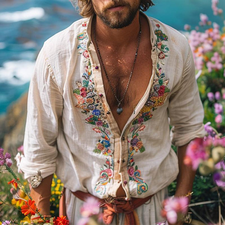 Lachlan | Printed Collared Summer Shirt