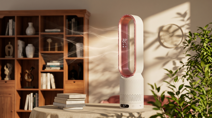 Airpure | 3-in-1 Air Cooler with Air Purifier | Bladeless Fan with 90° Oscillation & Touch LED