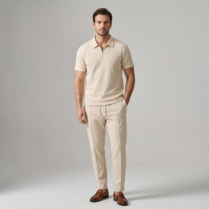 Constantin | Collared Two-Piece Set