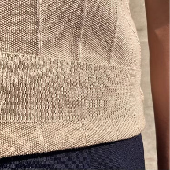 Men's Ribbed Vertical Stripe Crew Neck Short-Sleeve T-Shirt