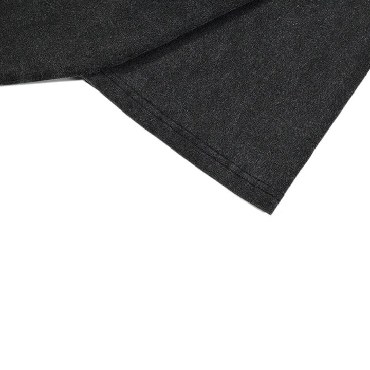 Men's Short Sleeve Crew Neck T-Shirt with Blurred Face Graphic Print
