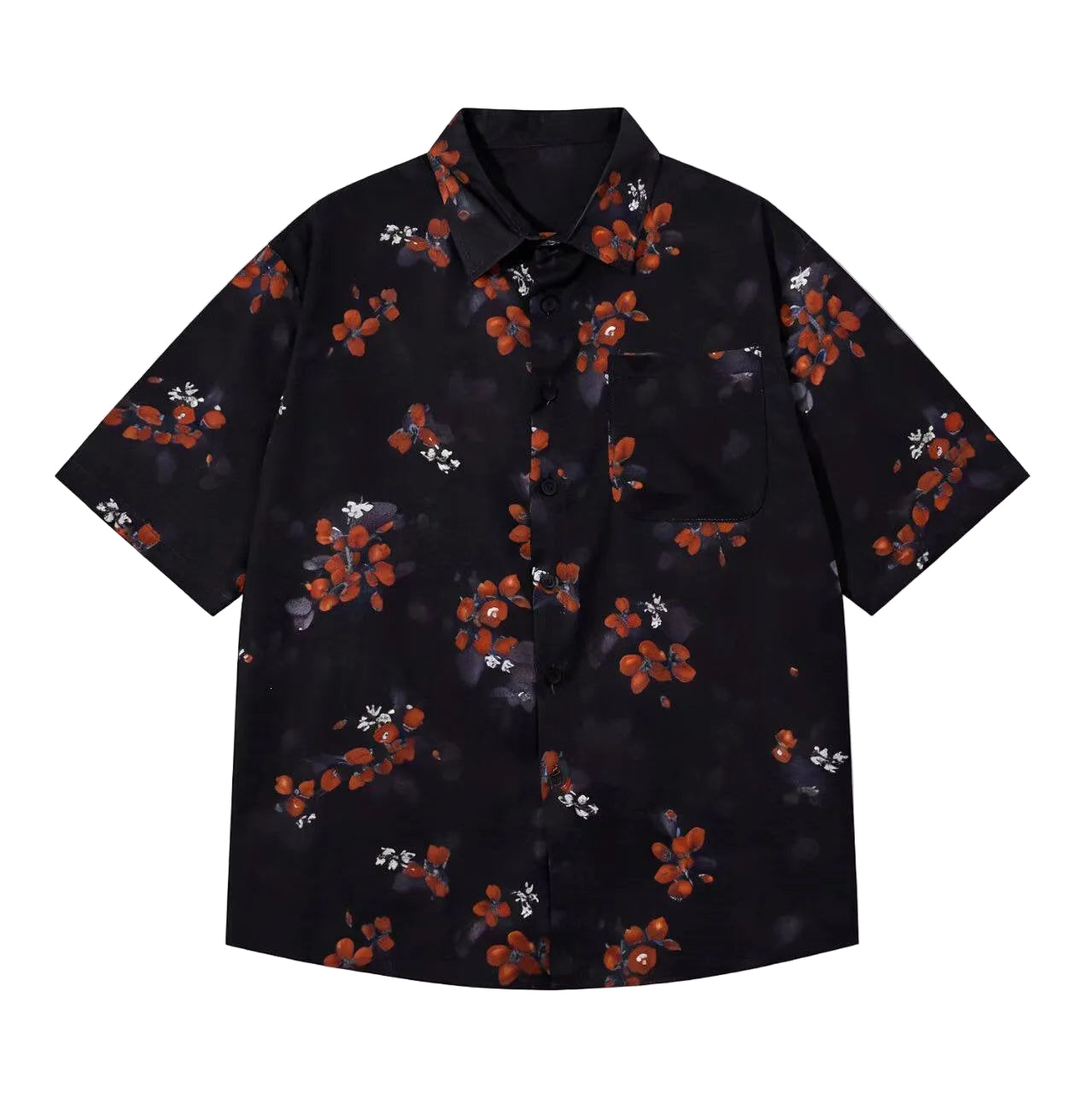 Black with Floral / XL