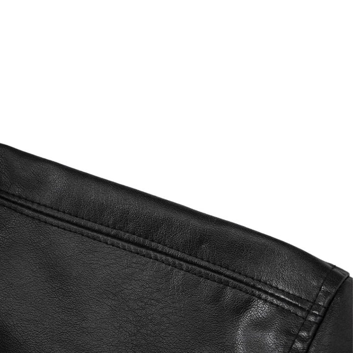 Men's Short-Sleeve Zip-Front Shirt with Turn-Down Collar and Chest Patch Pocket