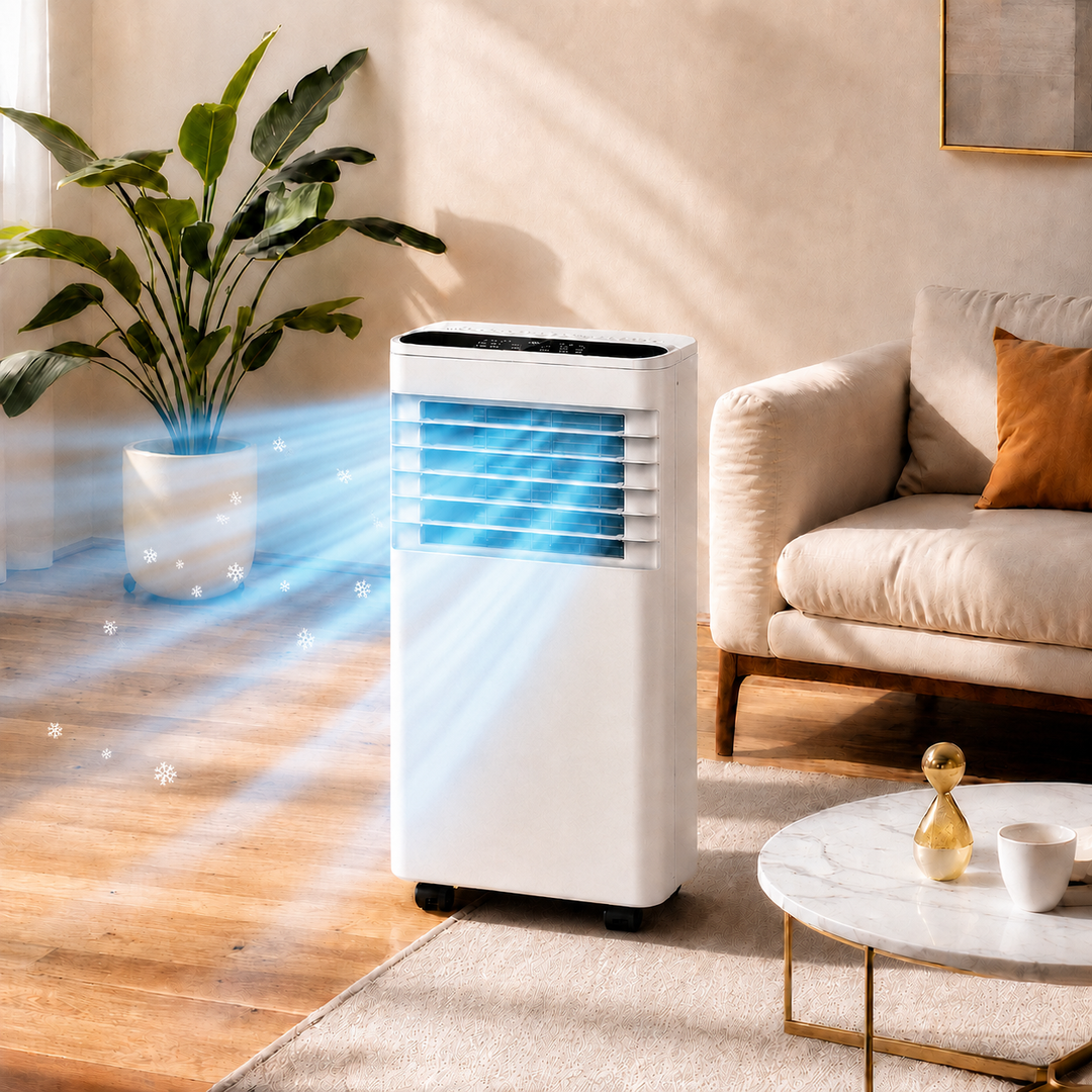 Portable Air Conditioner 7000 BTU | 4-in-1 Cooling, Heating, Fan & Dehumidifier