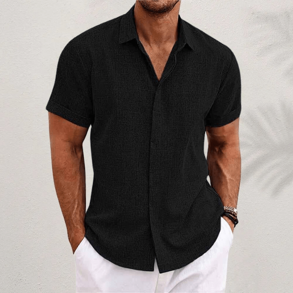 Reuben | Button-Front Collared Summer Shirt