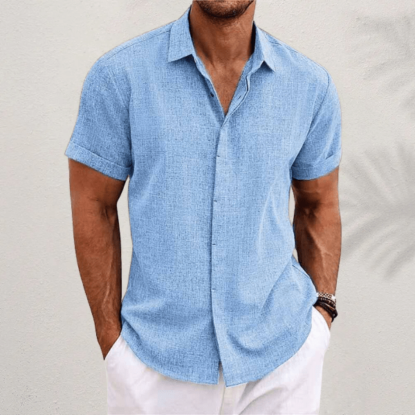 Reuben | Button-Front Collared Summer Shirt