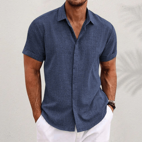Reuben | Button-Front Collared Summer Shirt