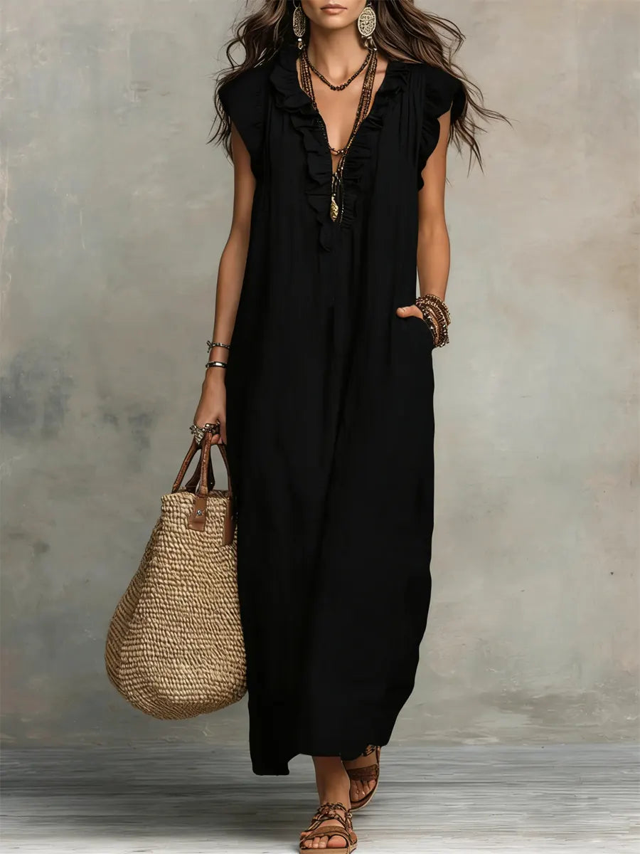 Daria | Ruffle Midi Dress