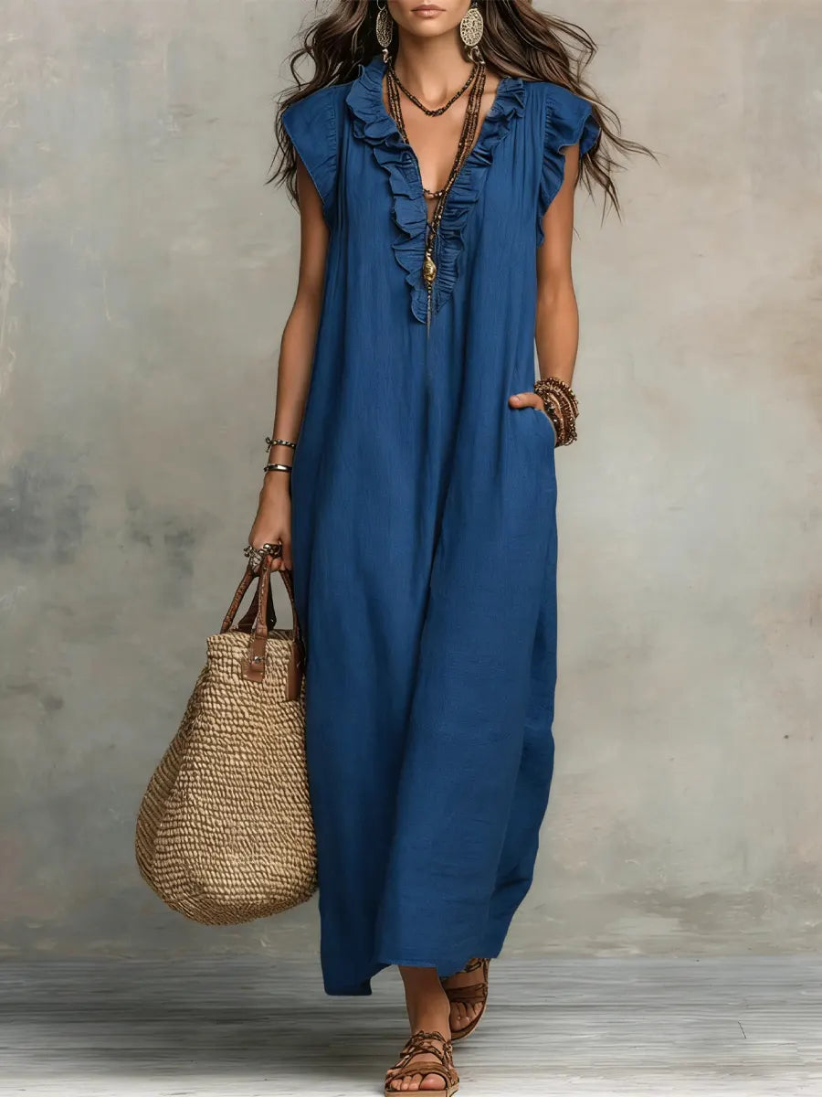 Daria | Ruffle Midi Dress