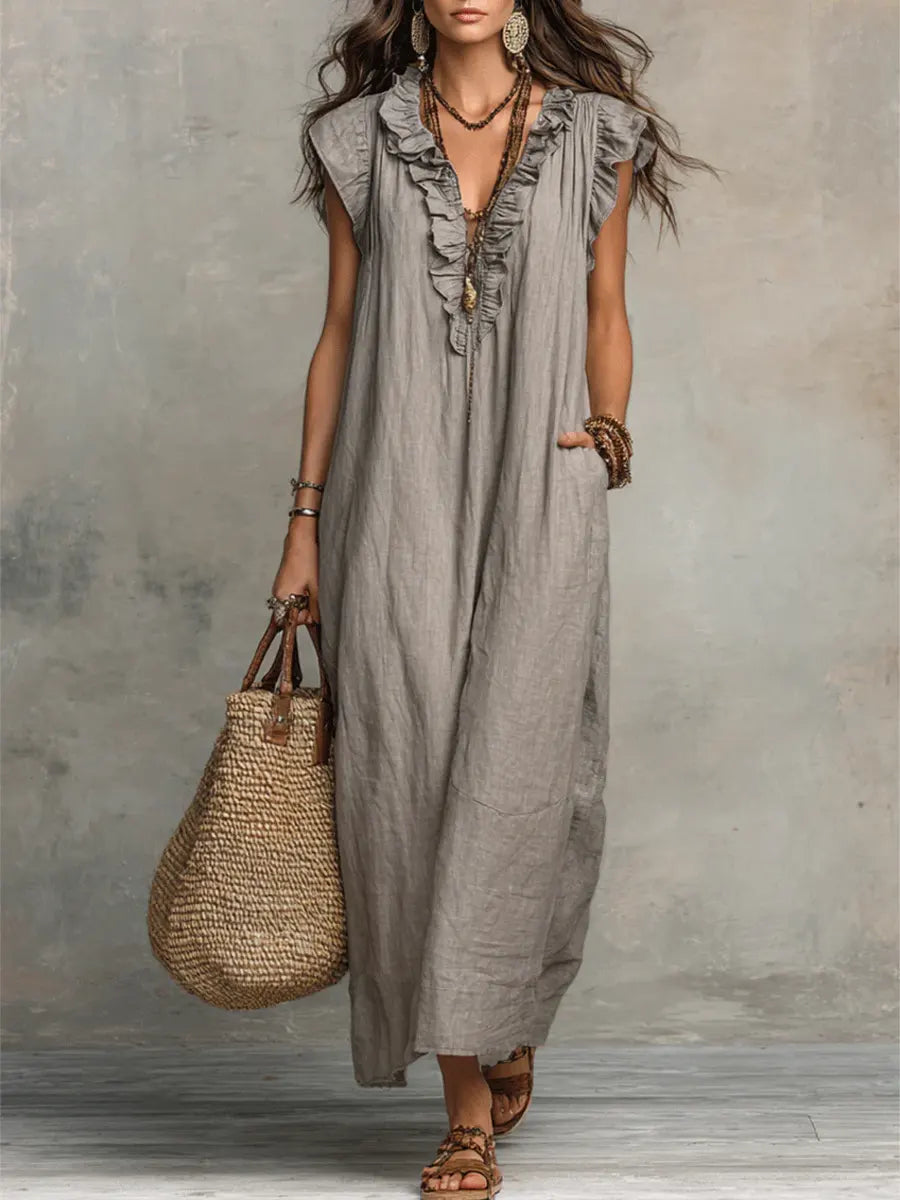 Daria | Ruffle Midi Dress