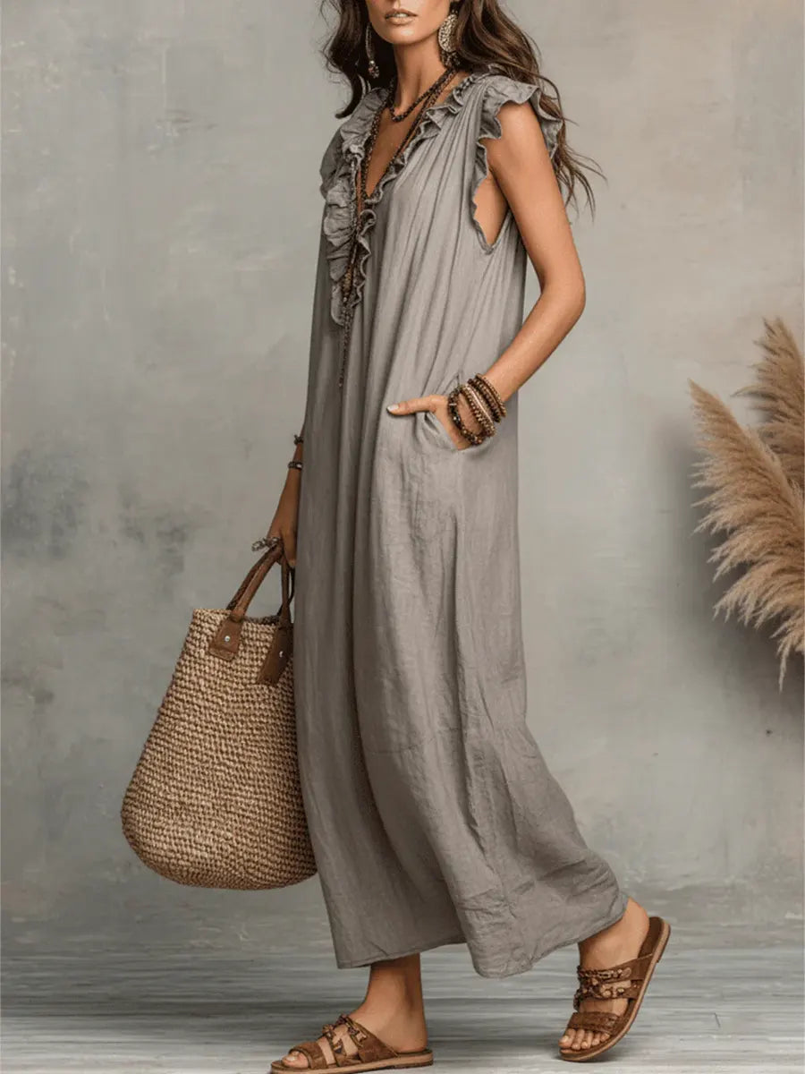 Daria | Ruffle Midi Dress