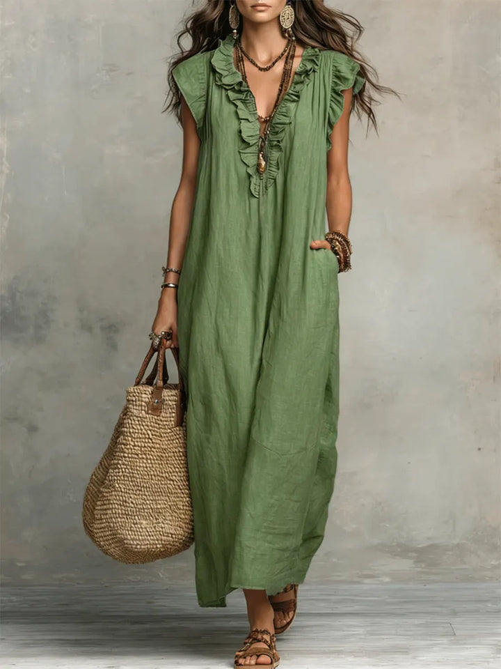 Daria | Ruffle Midi Dress