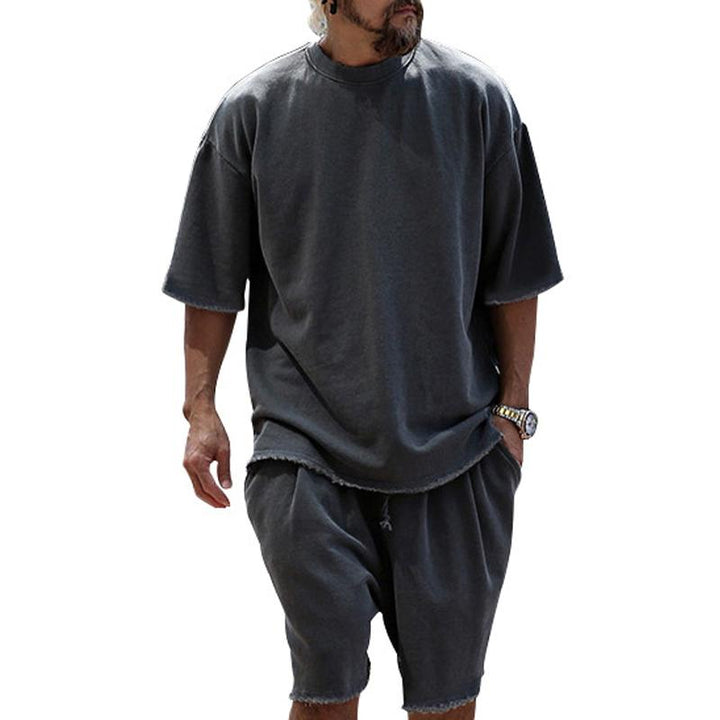 Ugo | Drawstring Crew Neck Two-Piece Set