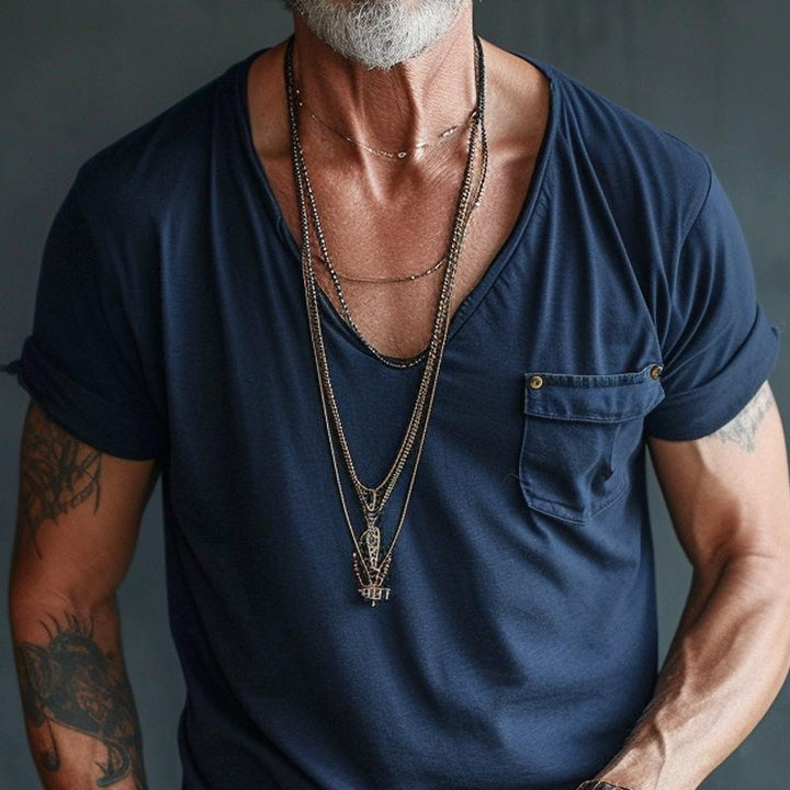 Ellis | Cargo V-Neck Summer Shirt