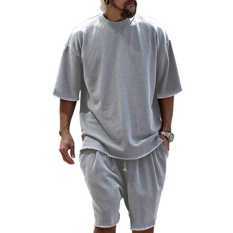 Ugo | Drawstring Crew Neck Two-Piece Set